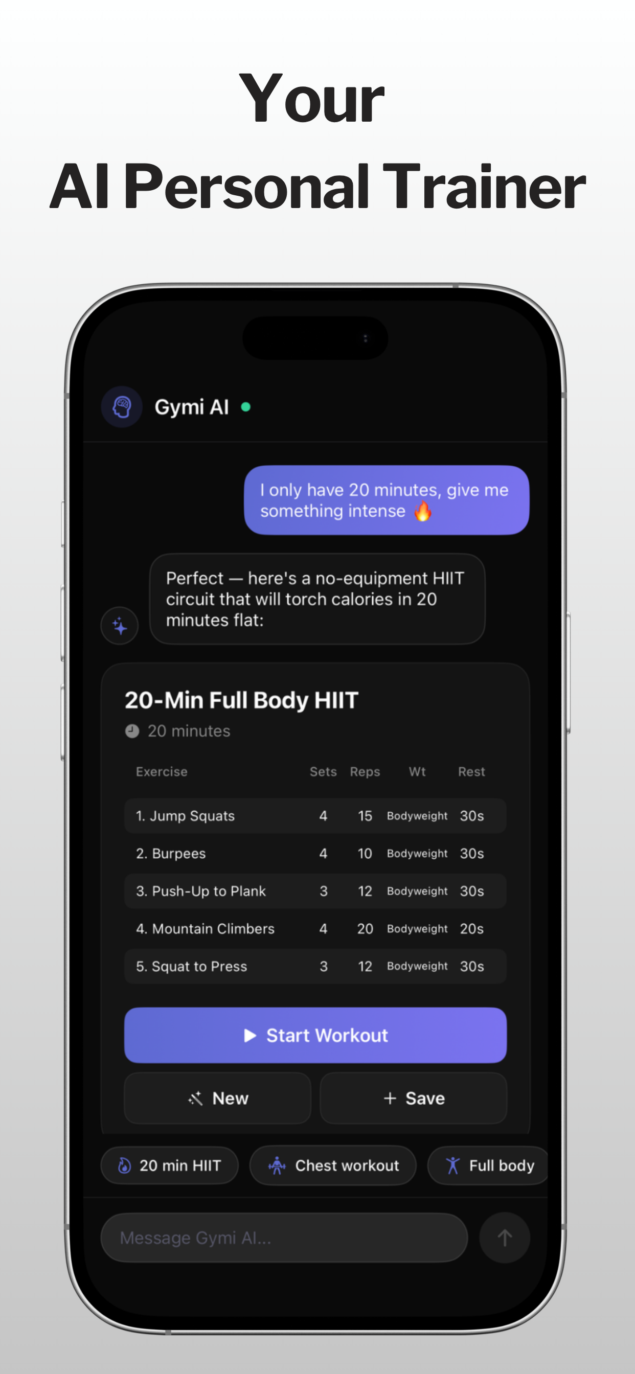 Gymi AI — Your AI Personal Trainer